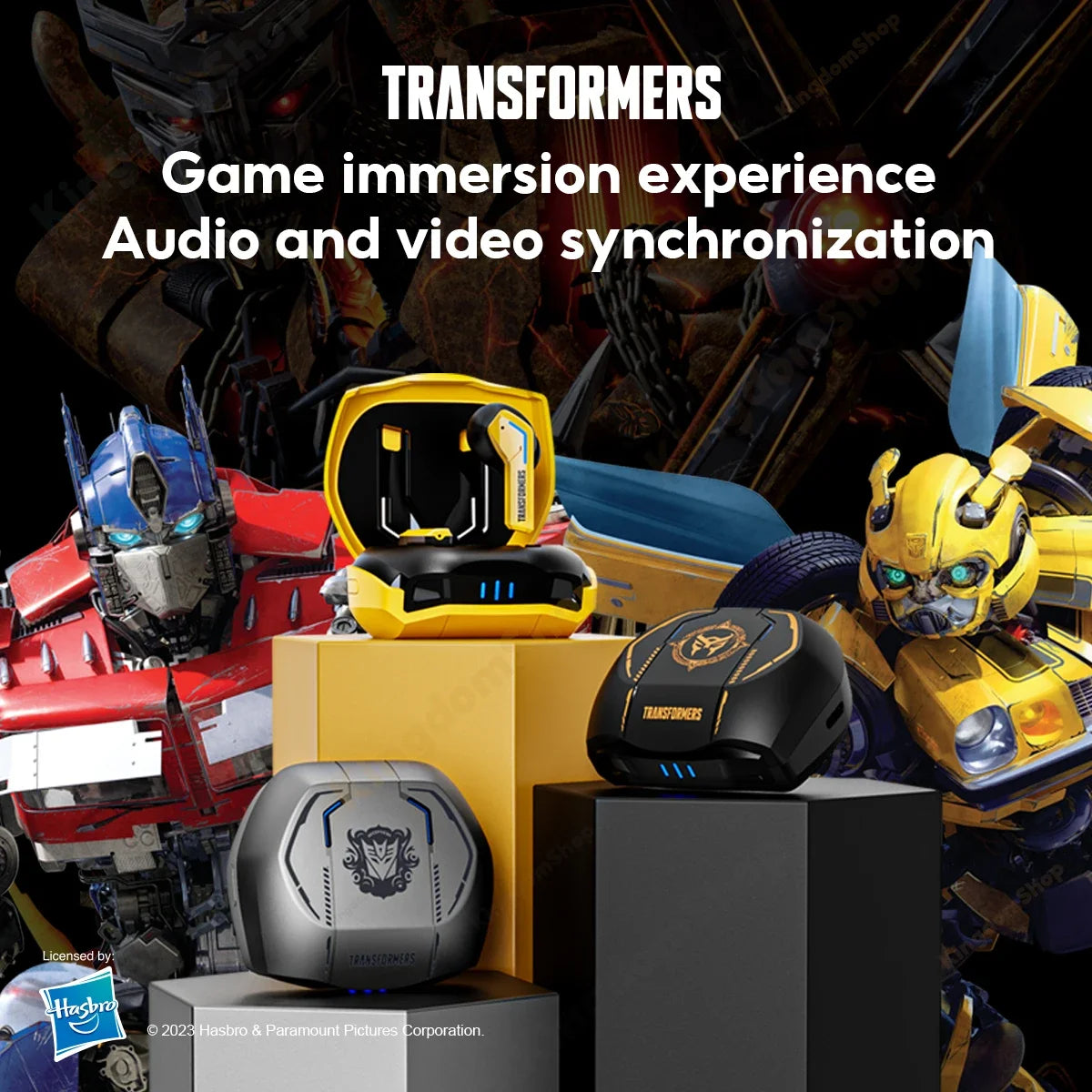 Écouteurs de jeu sans fil Bluetooth 5.3 Transformers TF-T06