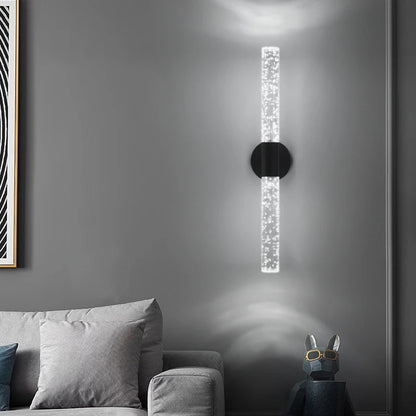 Lámpara de pared LED Nordic Bubbles con varilla de cristal: elegancia moderna