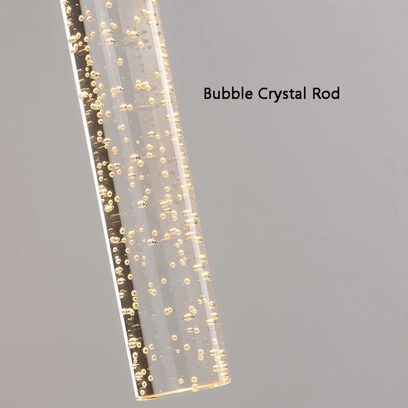 Lámpara de pared LED Nordic Bubbles con varilla de cristal: elegancia moderna